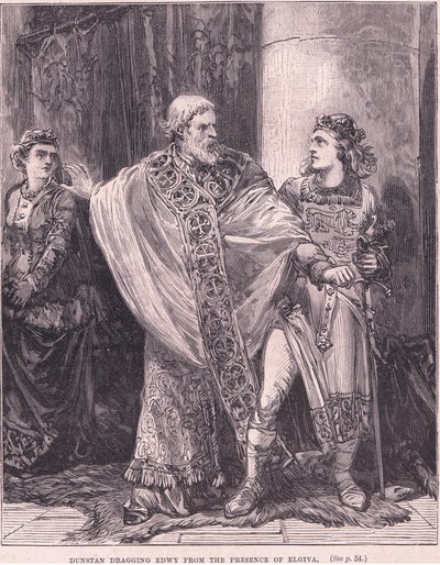 Dunstan Dragging Edwy from the Presence of Elgiva by Henry Marriott Paget